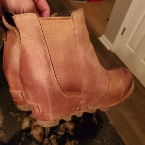 Sorel wedge booties